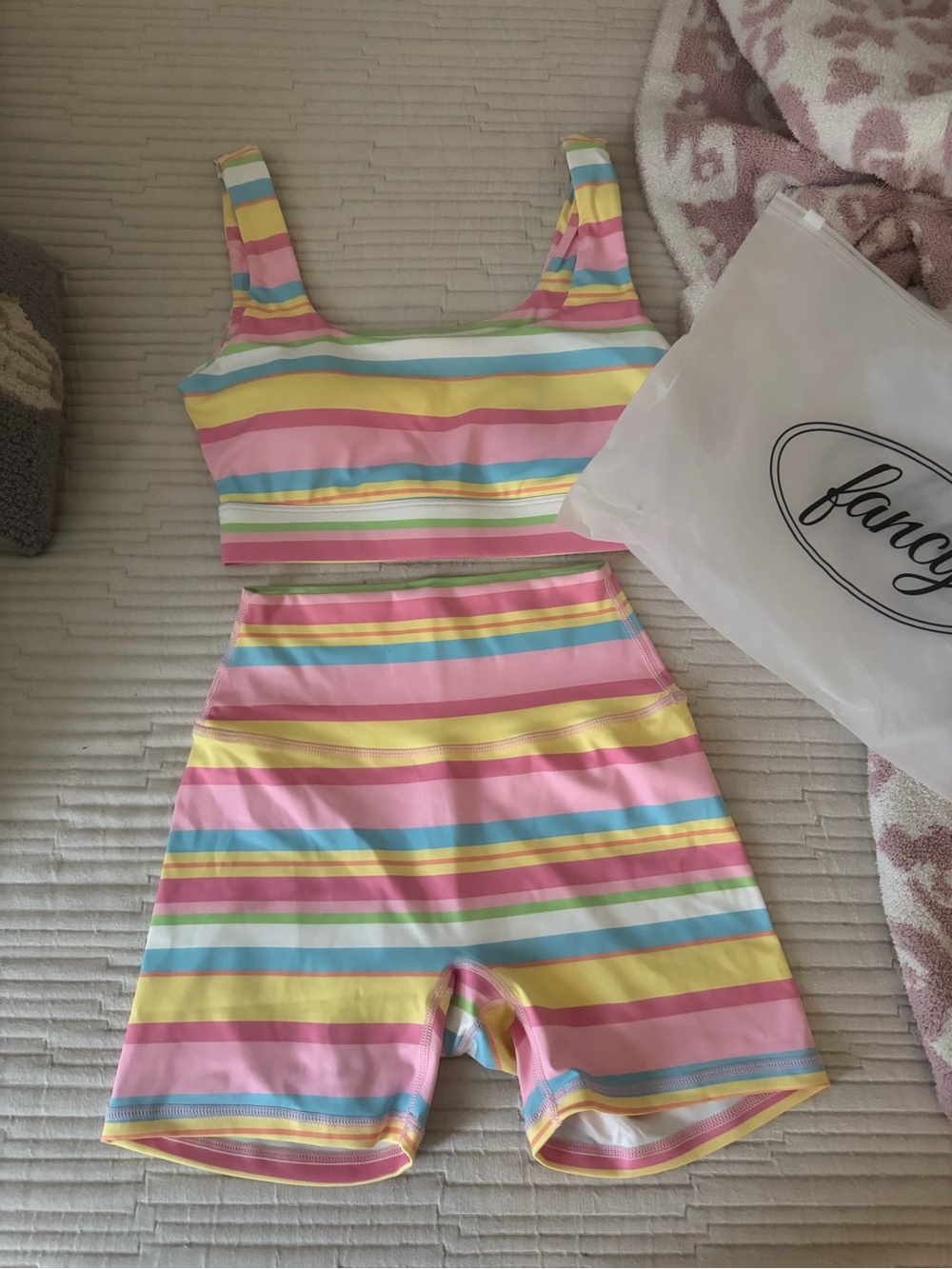 FANCY SOUTH BEACH STRIPE SET XS